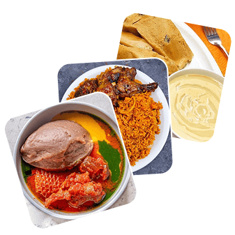 Delicious healthy food bowls